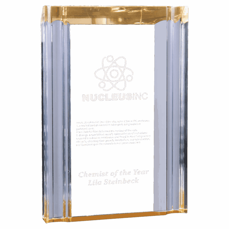 5" x 7" Gold Channel Acrylic