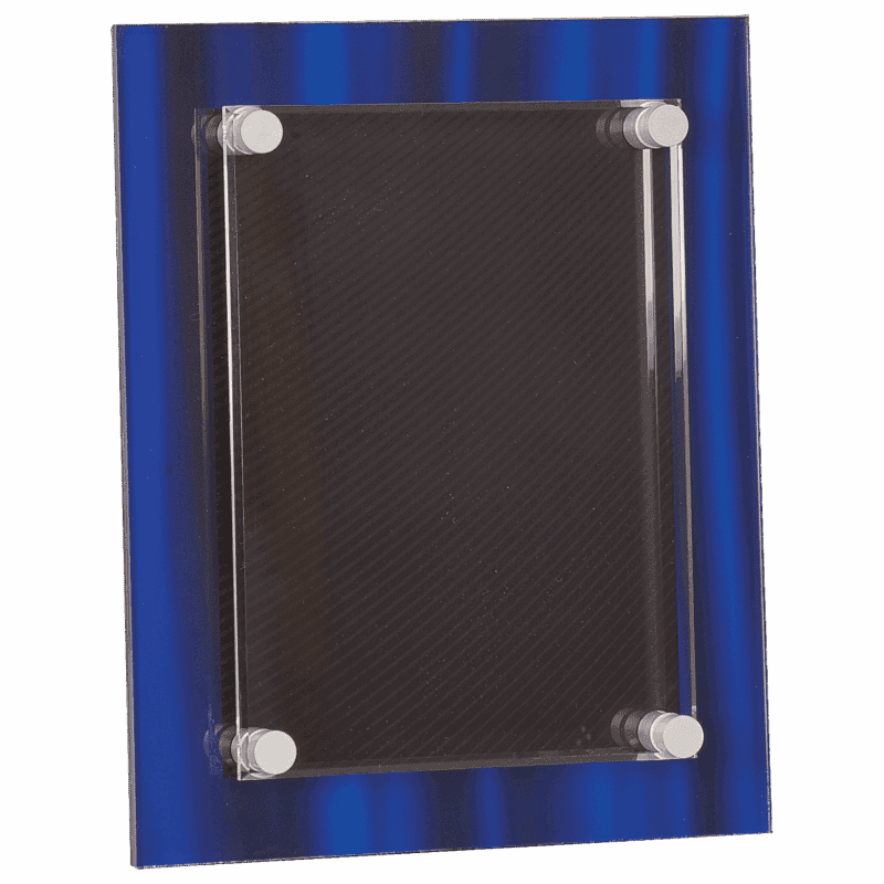 8" x 10" Blue Velvet Stand-Off Acrylic Plaque