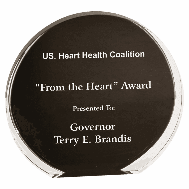 5 1/2" Black/Clear Luminary Circle Acrylic
