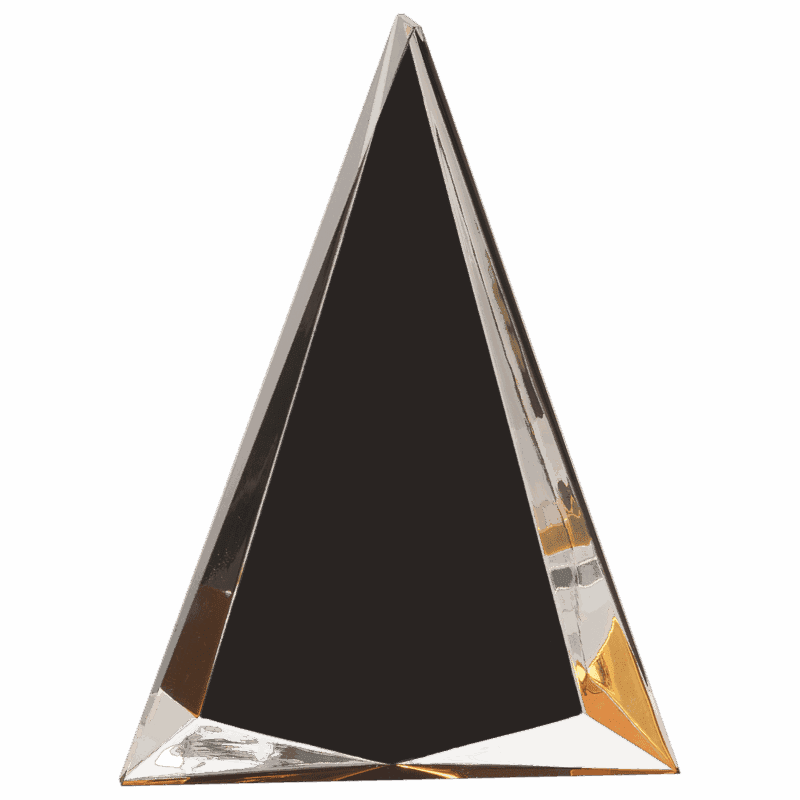 6" x 8" Black/Gold Pinnacle Acrylic