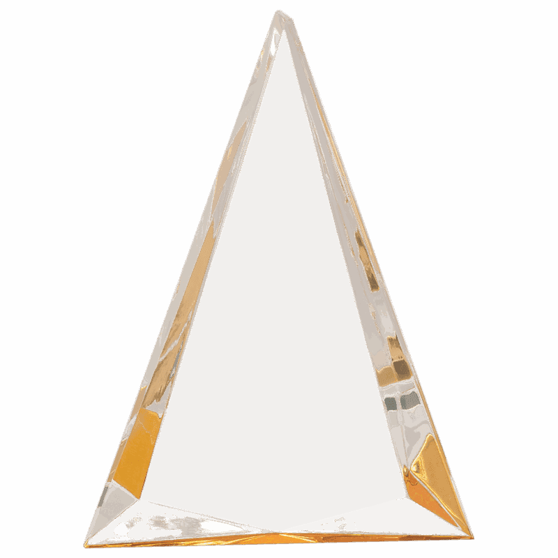 6" x 8" Gold Pinnacle Acrylic